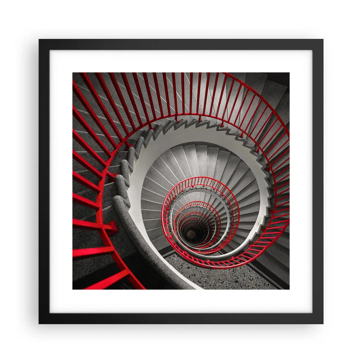 Plakat w czarnej ramie - Zabawy architektury - 40x40 cm
