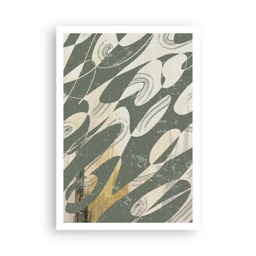 Plakat - Abstrakcja zrytmizowana - 70x100 cm