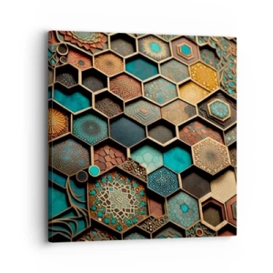 Obraz na płótnie - Arabskie ornamenty – wariacja - 30x30 cm