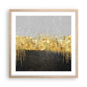 Plakat w ramie jasny dąb - W głąb i ku górze - 50x50 cm