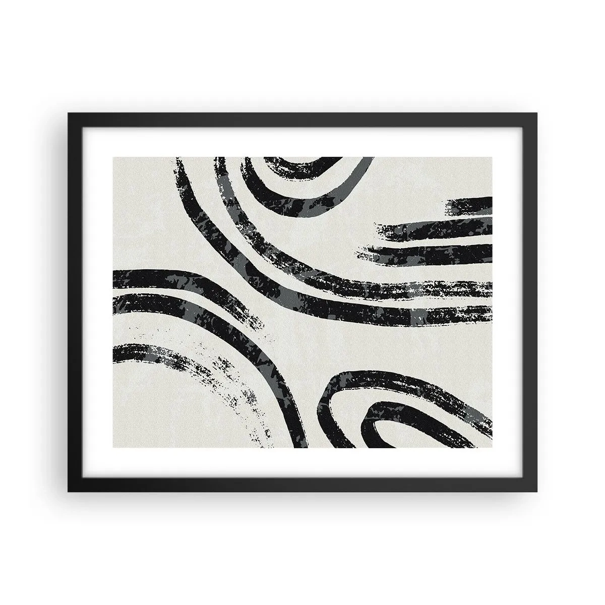 Plakat w czarnej ramie - W pół zatrzymany - 50x40 cm