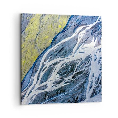 Obraz na płótnie - Naskalne malowidła natury - 60x60 cm