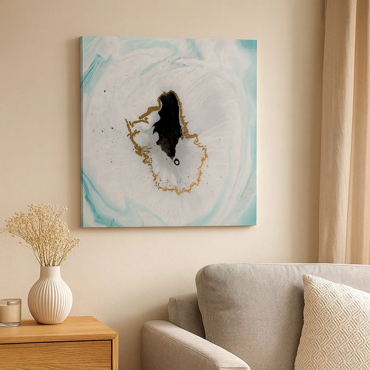 Obraz na płótnie - Wniknąć do wnętrza - 30x30 cm