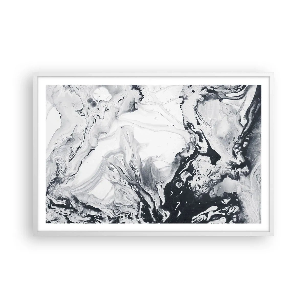 Plakat w białej ramie - Wnętrze Ziemi - 91x61 cm