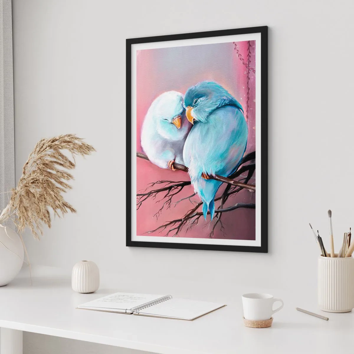 Plakat w czarnej ramie - Cóż tu dodać?… - 40x50 cm