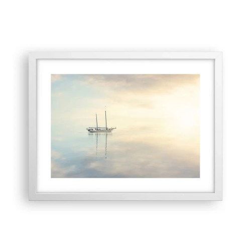 Plakat w białej ramie - W morzu ciszy - 40x30 cm