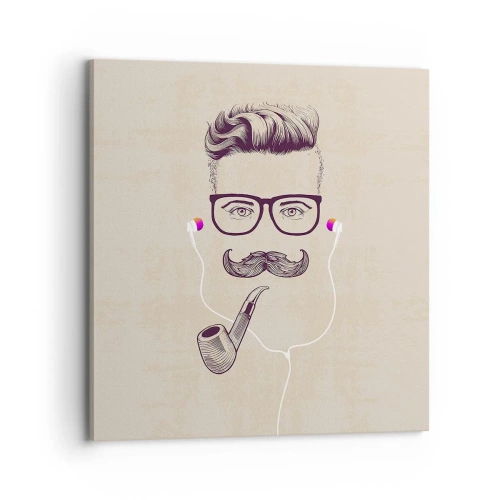 Obraz na płótnie - Prawdziwy mężczyzna? - 70x70 cm