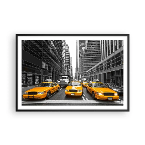 Plakat w czarnej ramie - To my ubarwiamy miasto - 91x61 cm