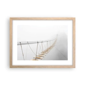 Plakat w ramie jasny dąb - Dokąd cię zaprowadzi? - 40x30 cm