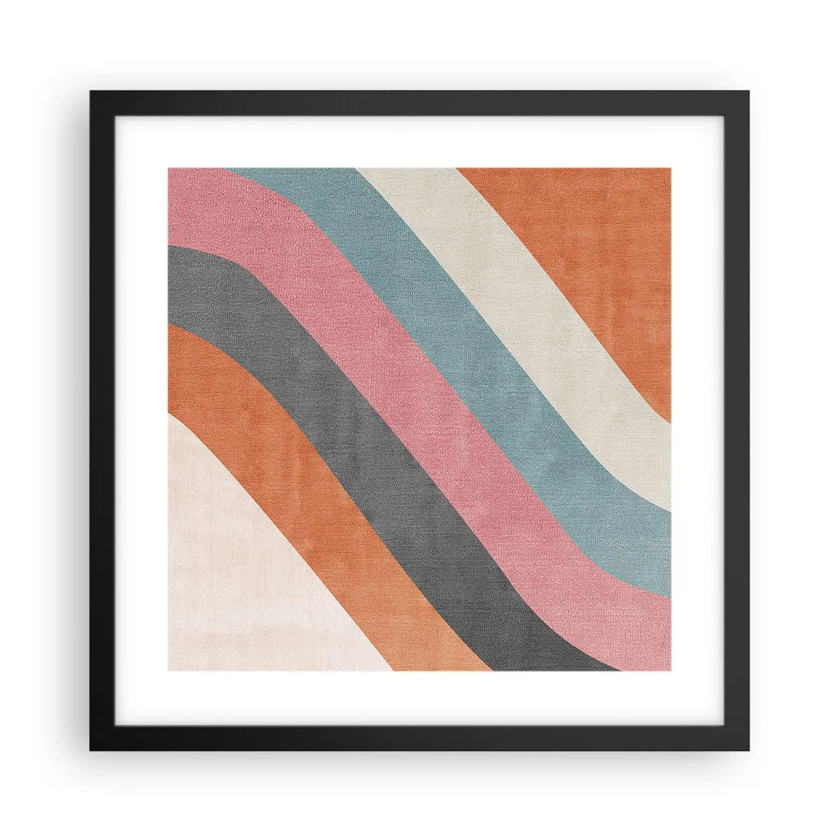 Plakat w czarnej ramie - Kompozycja diagonalna – ruch - 40x40 cm