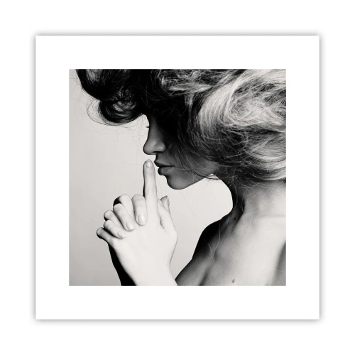 Plakat - Zasłuchana w sobie - 30x30 cm