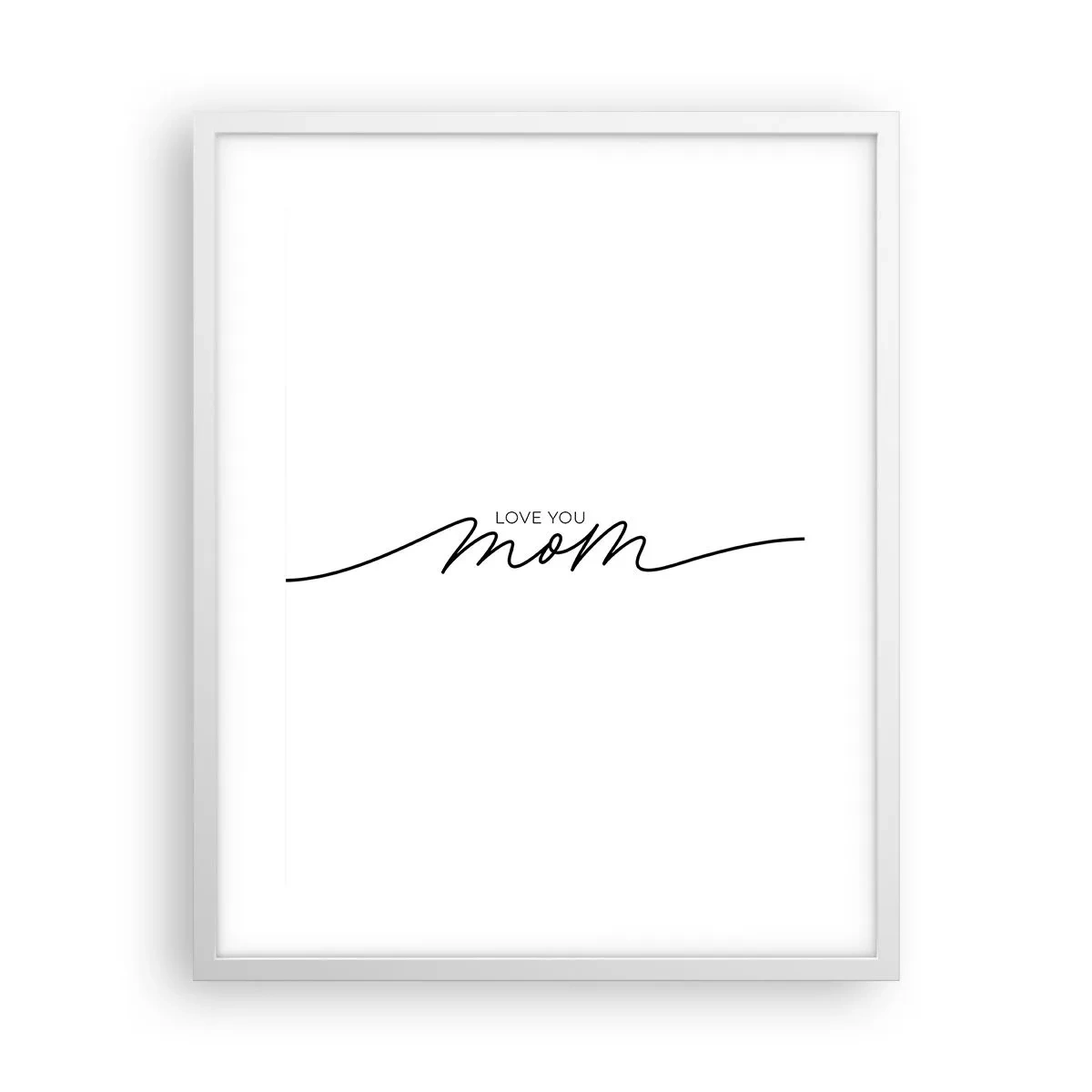 Plakat w białej ramie - Wielkie wzruszenie - 40x50 cm