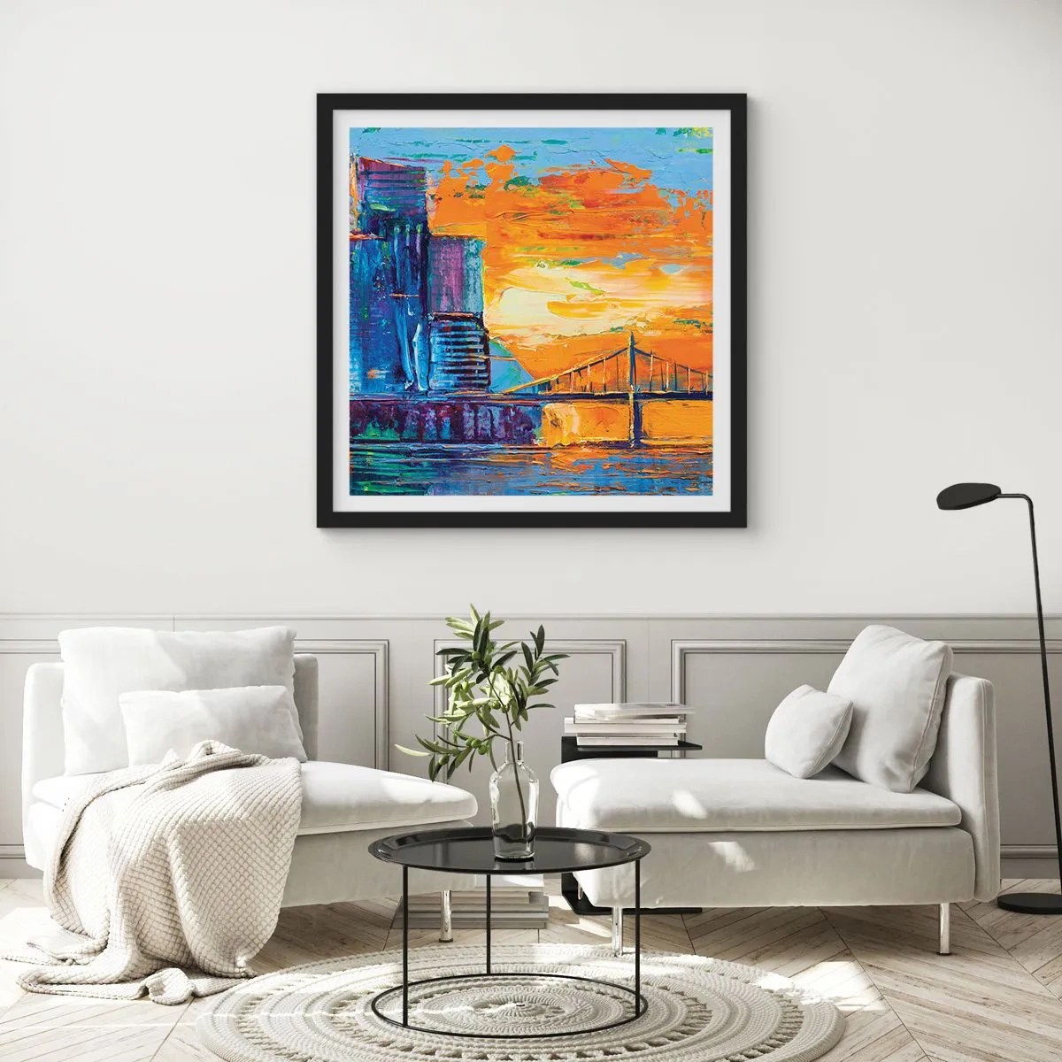 Plakat w czarnej ramie - Kultura i natura - 40x40 cm