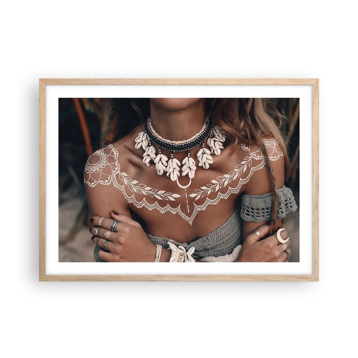 Plakat w ramie jasny dąb - Talizmany, rytuały kobiecości - 70x50 cm