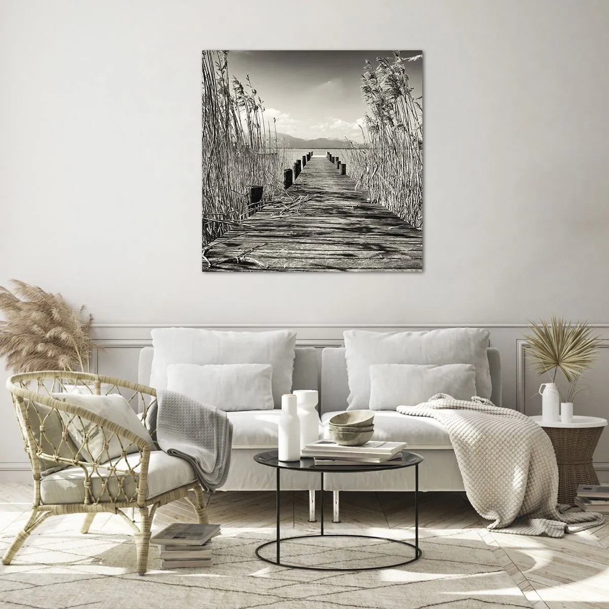 Obraz na szkle - W zaciszu traw - 70x70 cm