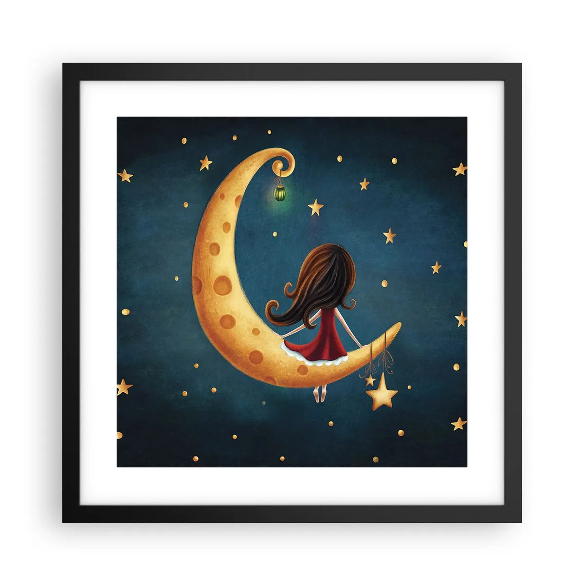 Plakat w czarnej ramie - Pewnego razu… - 40x40 cm