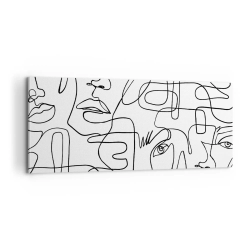 Obraz na płótnie - W splątanych emocjach - 100x40 cm