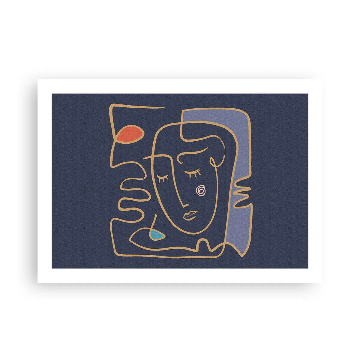 Plakat - W zamyśleniu - 70x50 cm