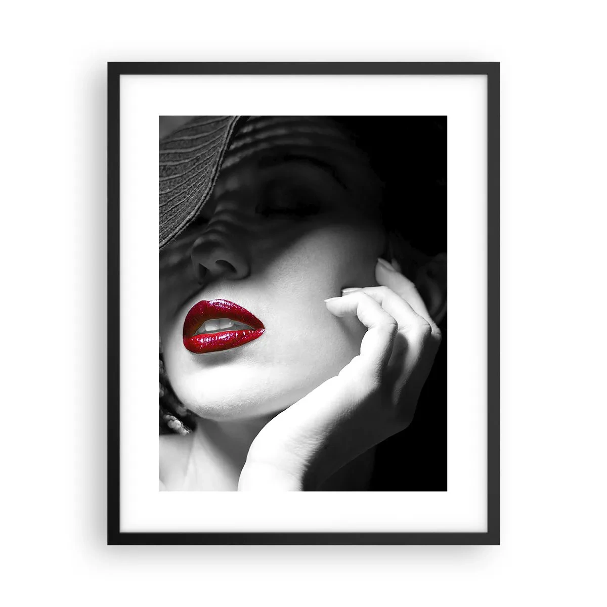 Plakat w czarnej ramie - Studium w szkarłacie - 40x50 cm