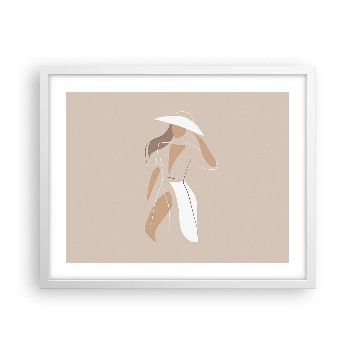 Plakat w białej ramie - Moda to zabawa - 50x40 cm