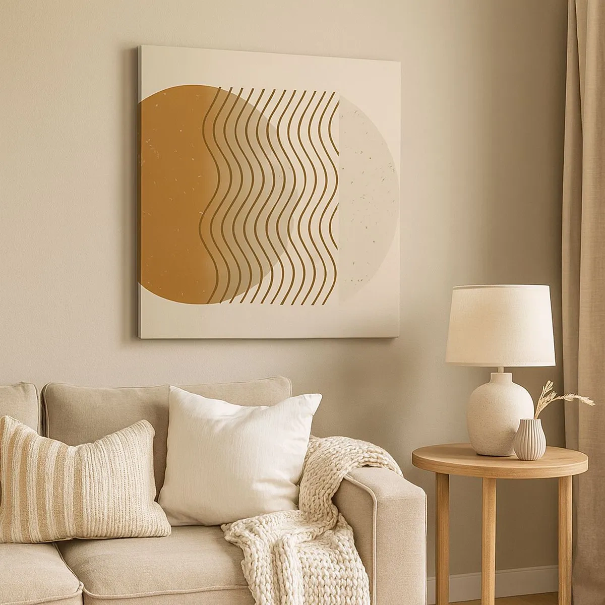 Obraz na płótnie - O pochodzeniu figur geometrycznych - 30x30 cm