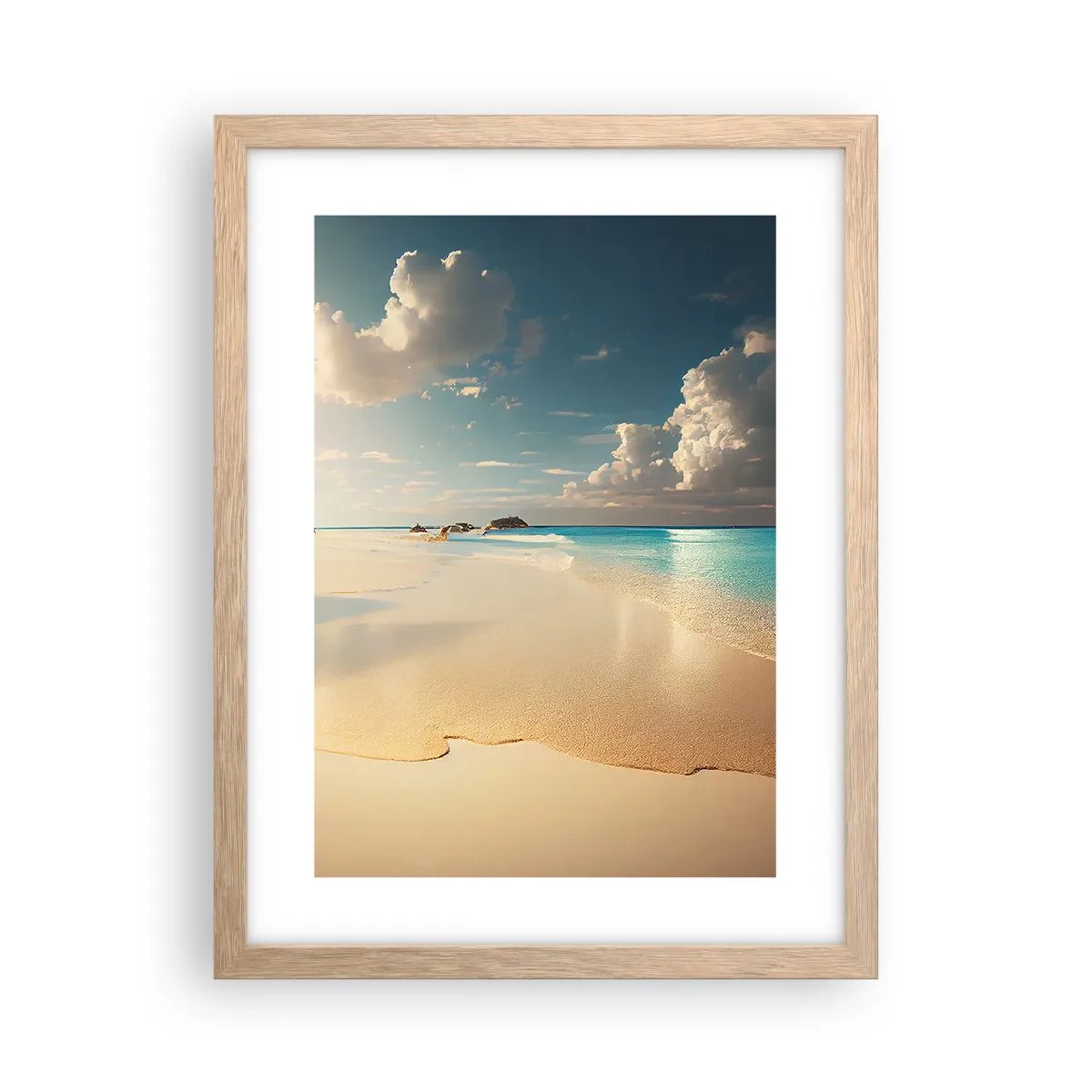 Plakat w ramie jasny dąb - Wymarzony dzień - 30x40 cm