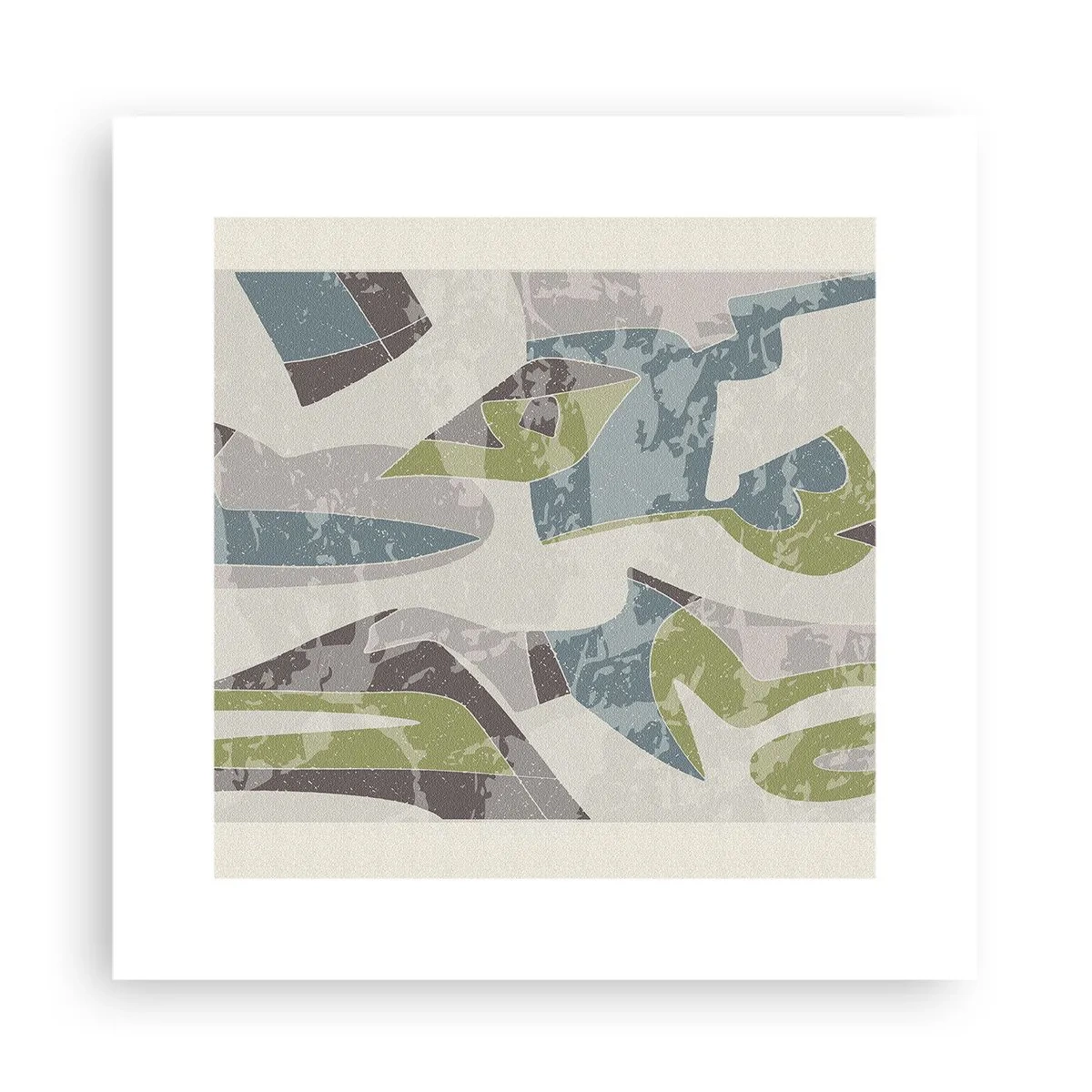 Plakat - Kompozycja za szybą - 30x30 cm