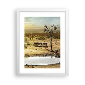 Plakat w białej ramie - "Z Edenu zaś wypływała rzeka…" - 30x40 cm