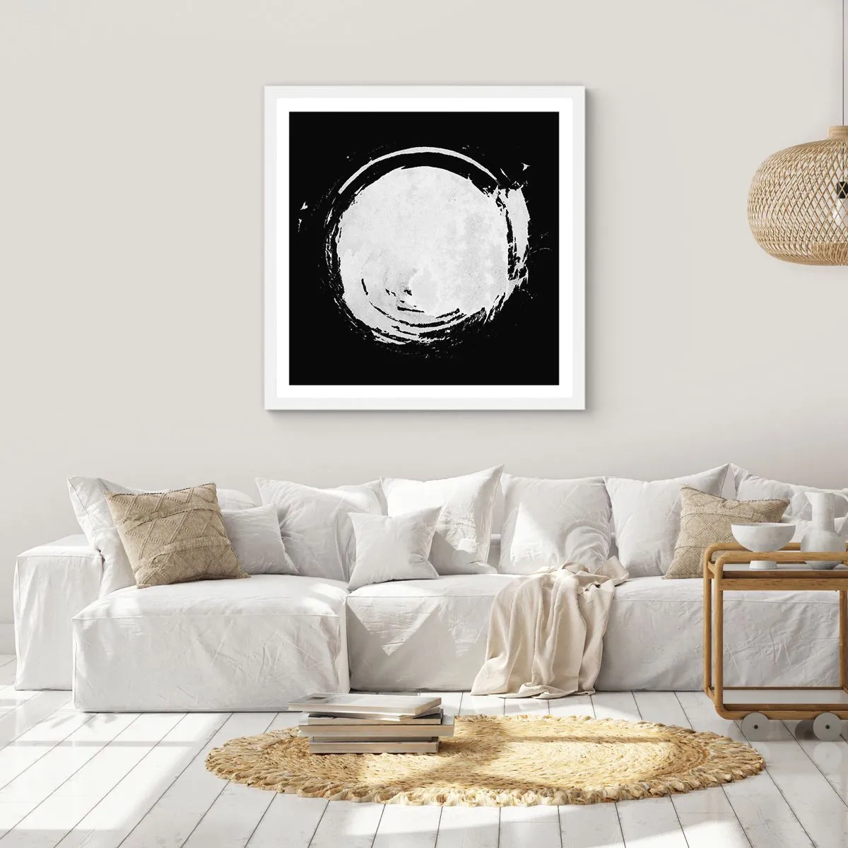 Plakat w białej ramie - Dobre wyjście - 60x60 cm