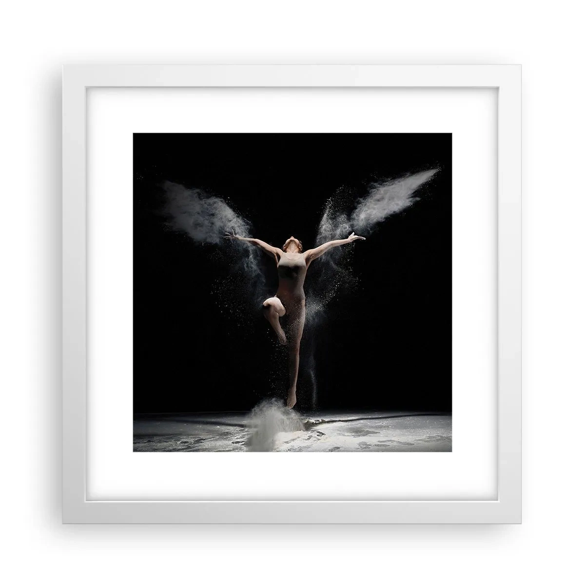 Plakat w białej ramie - Elfy istnieją - 30x30 cm