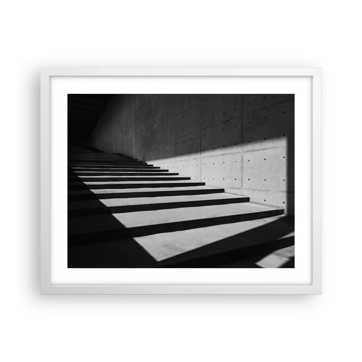 Plakat w białej ramie - Surowa uroda modernizmu - 50x40 cm