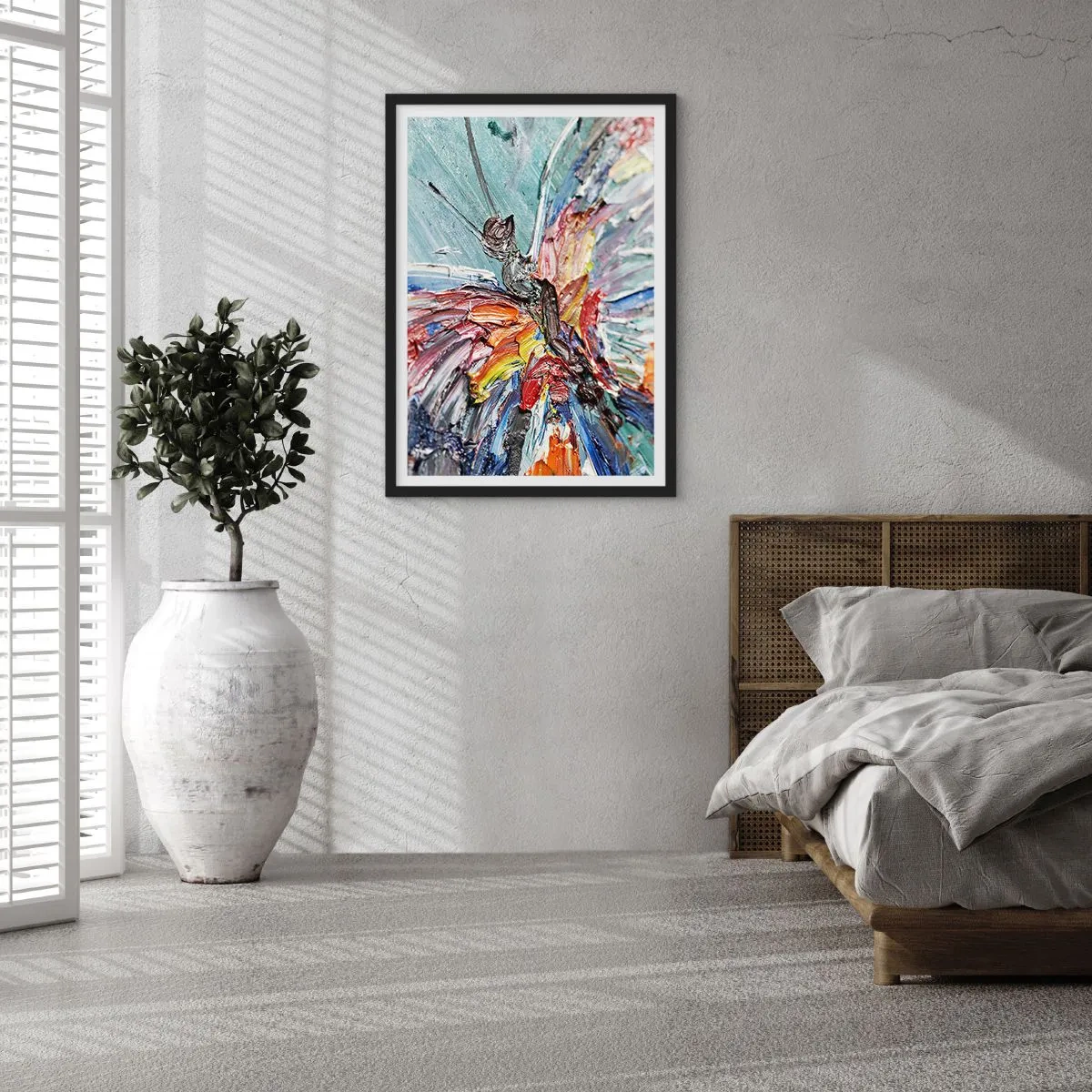 Plakat w czarnej ramie - Pomalowany przez naturę - 40x50 cm