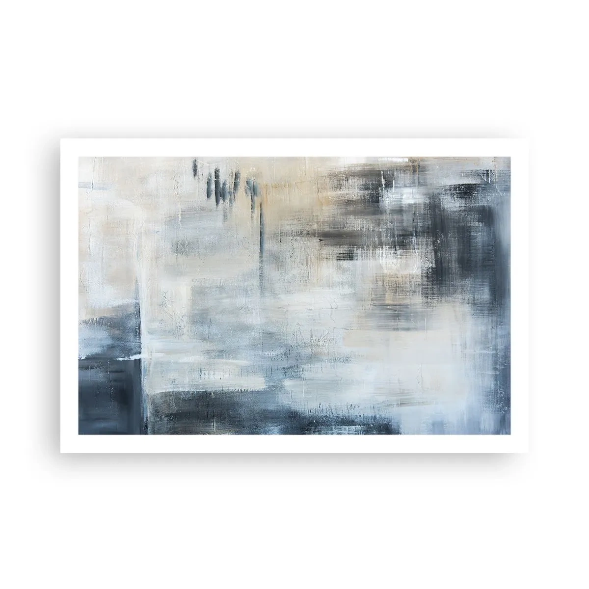 Plakat - Za zasłoną błękitu - 91x61 cm