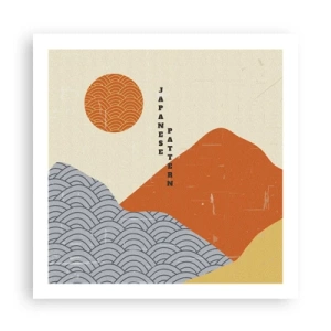 Plakat - W japońskim duchu - 60x60 cm