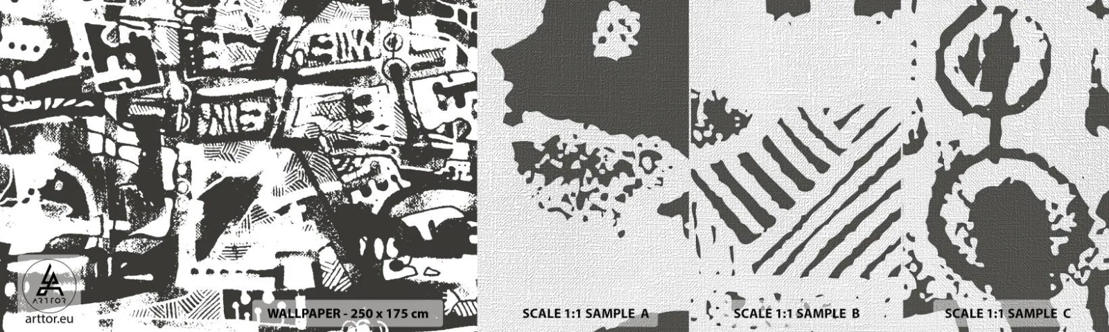 Fototapeta Próbka Premium Canvas - Porządek czy chaos? - Abstrakcja, Grafika, Sztuka - 100x30 cm