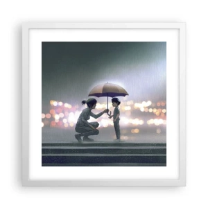 Plakat w białej ramie - I już jest wszystko dobrze - 40x40 cm