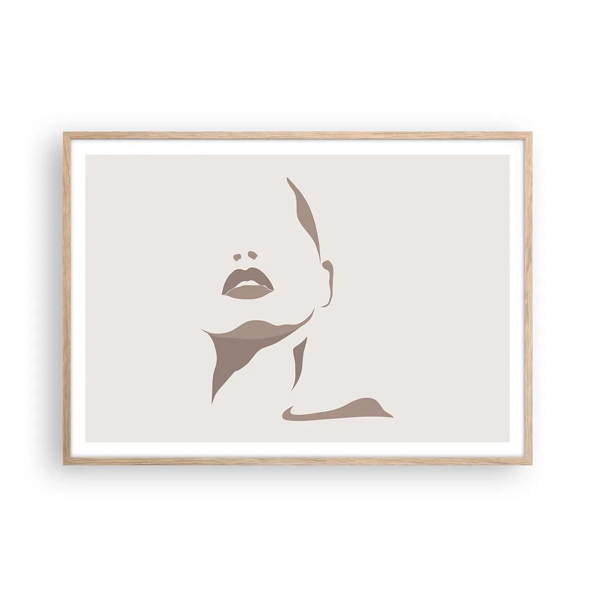 Plakat w ramie jasny dąb - Stworzona ze światła i cienia - 100x70 cm