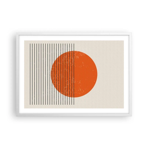 Plakat w białej ramie - Zawsze słońce - 70x50 cm