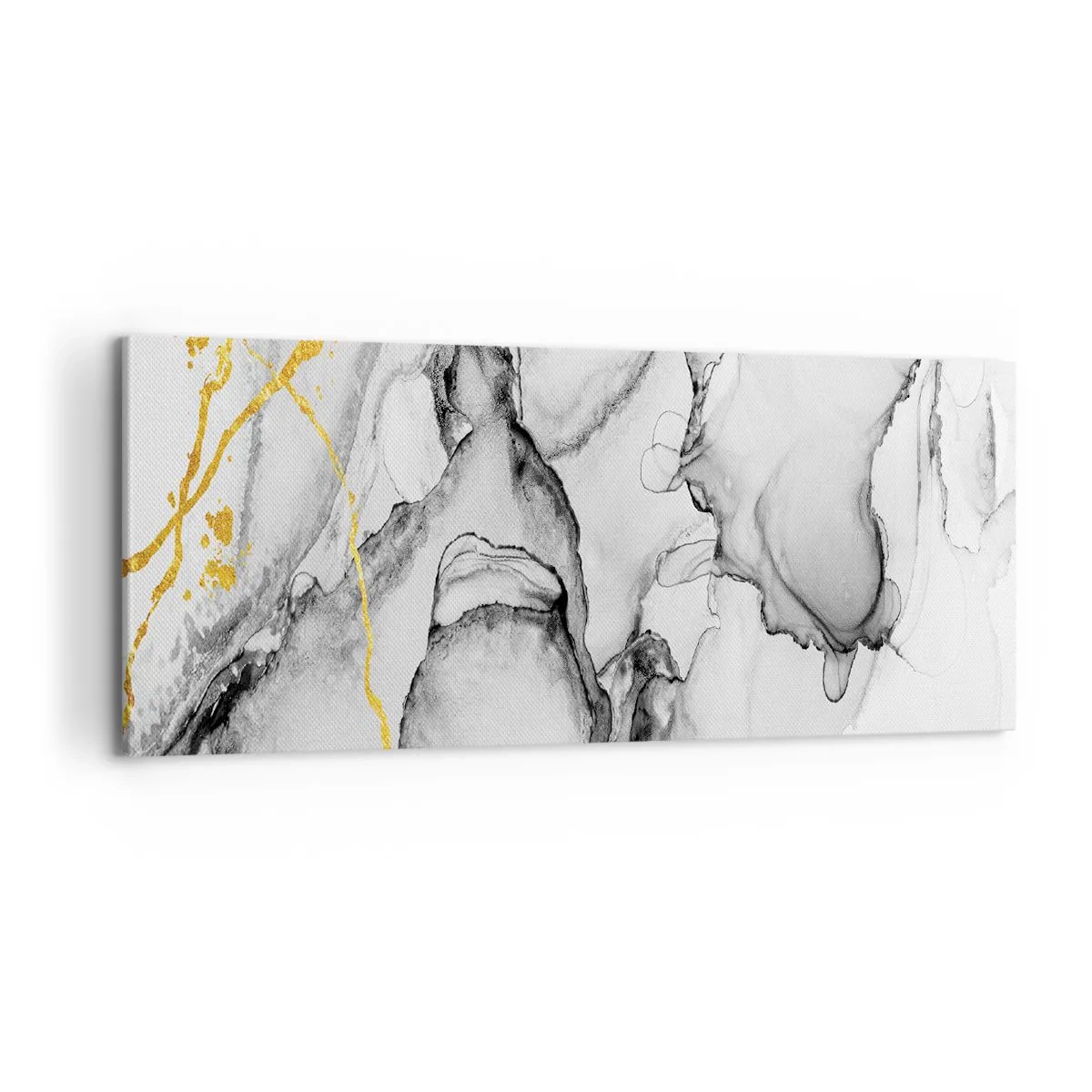 Obraz na płótnie - Kompozycja z motywem złota - 100x40 cm