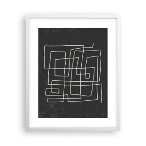 Plakat w białej ramie - Nie taki prosty - 40x50 cm