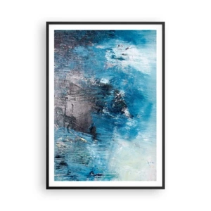 Plakat w czarnej ramie - Błękitna rapsodia - 70x100 cm