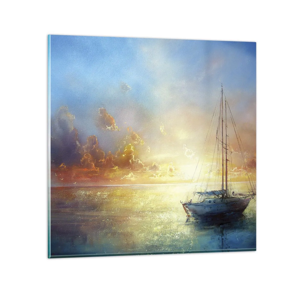 Obraz na szkle - W złotej zatoce - 30x30 cm