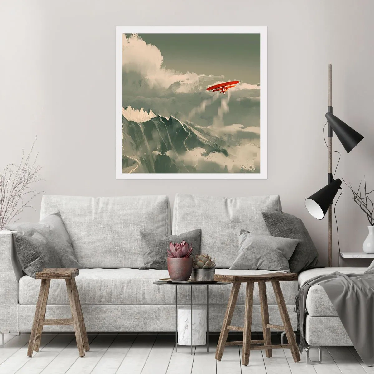 Plakat - Nieustraszony pionier - 40x40 cm