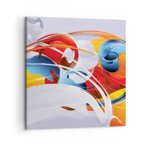 Obraz na płótnie - Taniec żywiołów - 60x60 cm