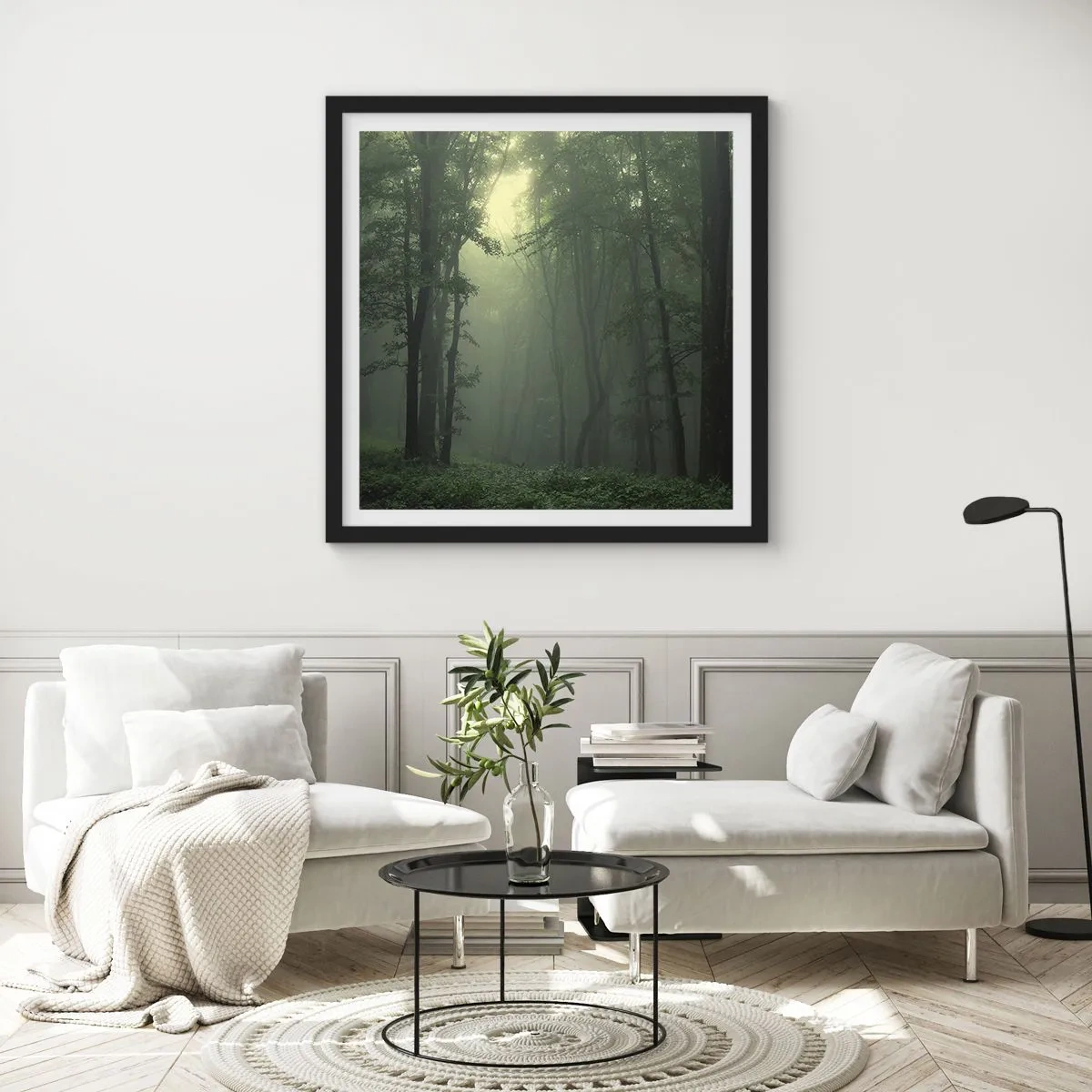 Plakat w czarnej ramie - Zanim się obudzi - 30x30 cm