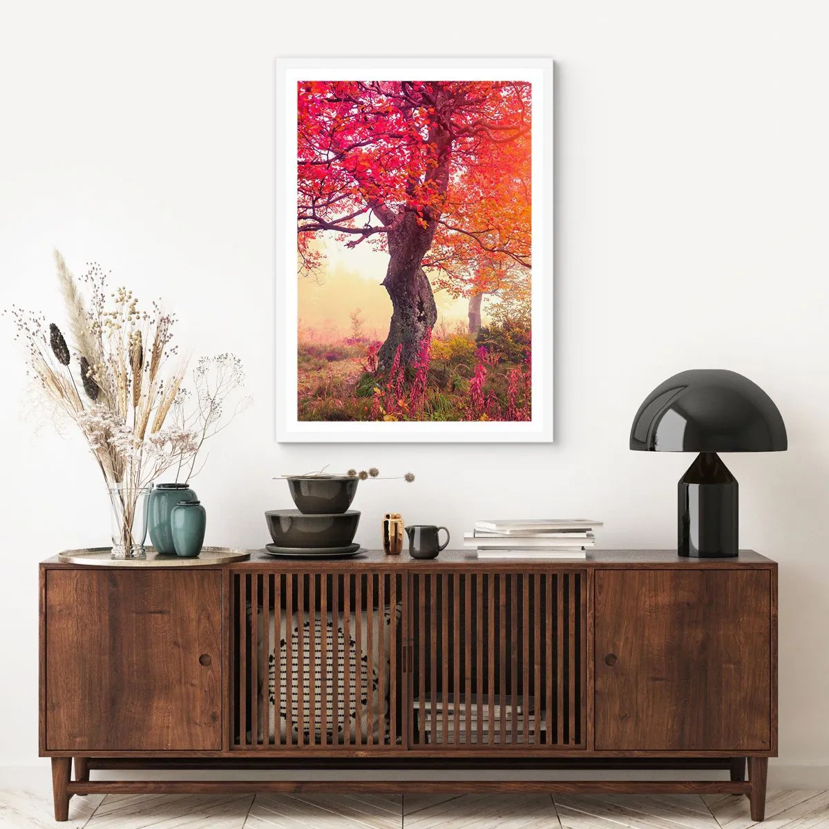 Plakat w białej ramie - Szał rozkwitu - 40x50 cm