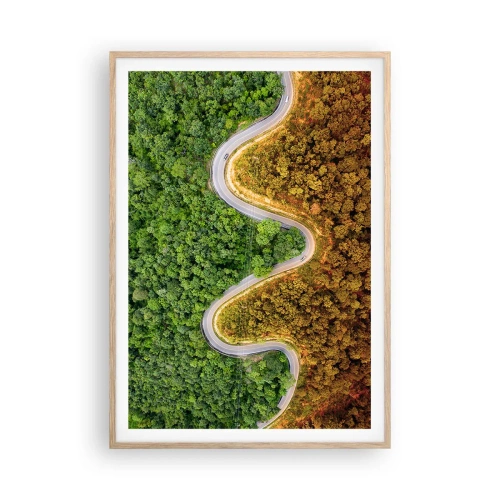 Plakat w ramie jasny dąb - Granice i przełomy - 70x100 cm