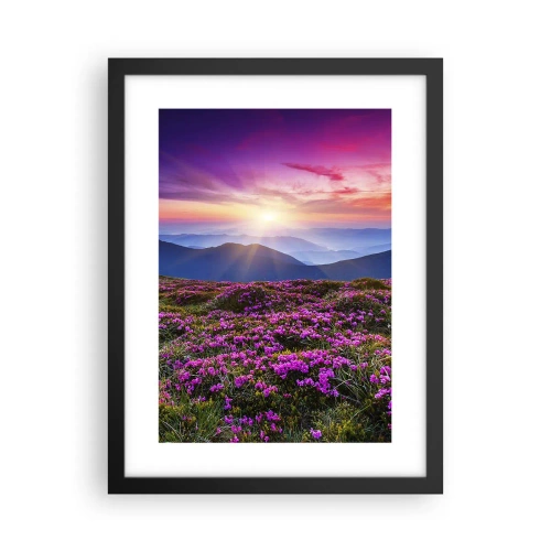 Plakat w czarnej ramie - Ziół zapachniały świeże pęki od niw - 30x40 cm