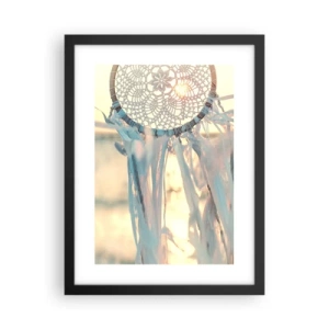 Plakat w czarnej ramie - Koronkowy totem - 30x40 cm