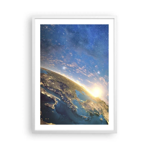 Plakat w białej ramie - Spójrzmy na siebie z dystansu - 50x70 cm
